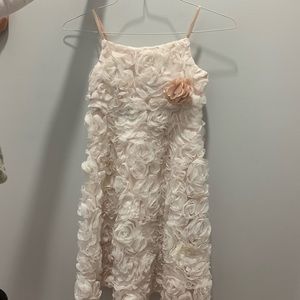 Monsoon White flower pattern girls size 9-10 dress